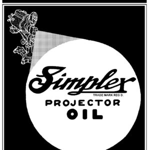 Simplex projector oil G2084, one quart