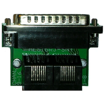 AES Conversation board, RJ45 connection to male DB25 Sony/DMA8 pin - configuration with standard screws