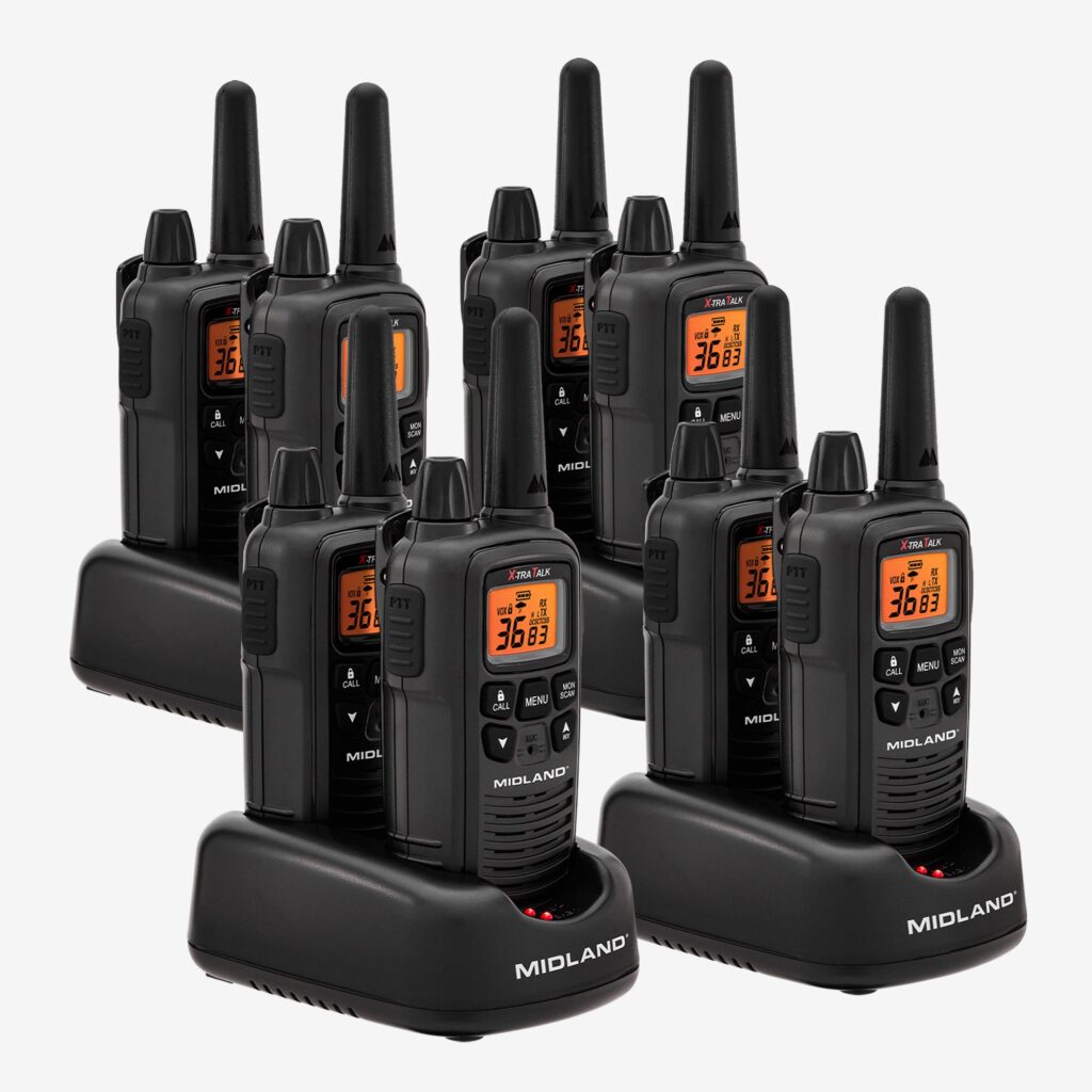 Midland LXT600BBX4 LXT600 8 Pack w/ 4 AVPH3 and 4 AVP21