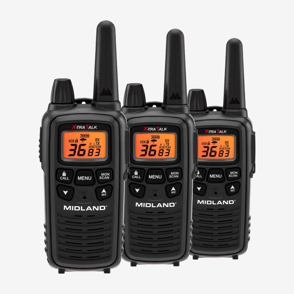 Midland LXT633VP3 LXT600 3 Pack w/ Charger and LXADP